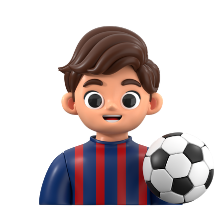 サッカー選手のアバター  3D Icon