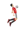Soccer Player Defending Ball
