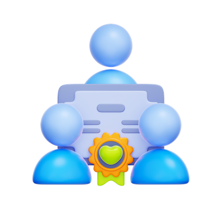 Social Bond Investment  3D Icon