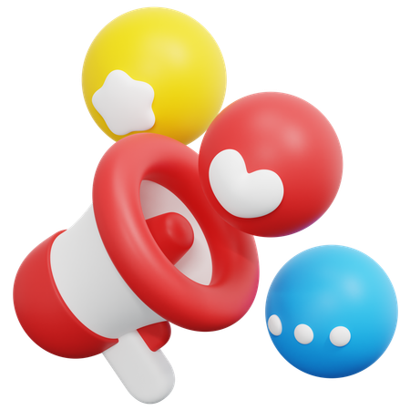 Buzz social  3D Icon