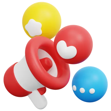 Buzz social  3D Icon