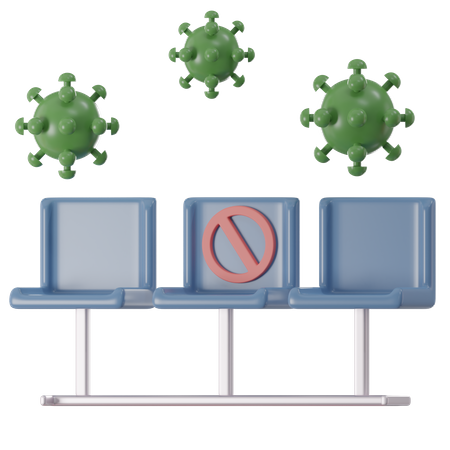 Social Distancing  3D Icon