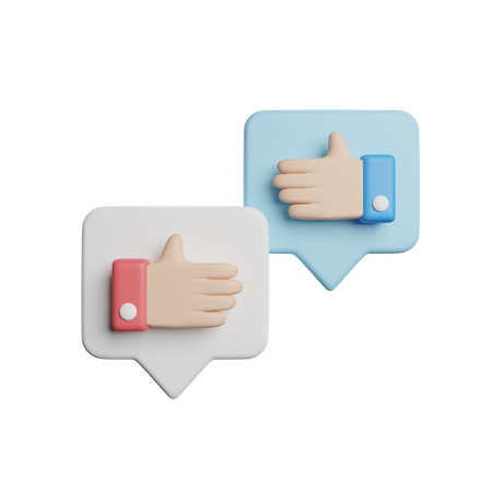 Social Engagement 3D Icon