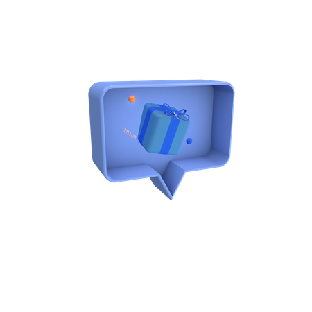 Social giftbox  3D Icon