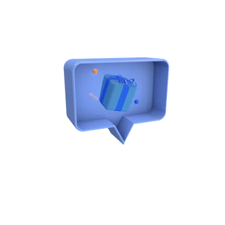 Social giftbox  3D Icon