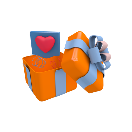 Social giftbox  3D Icon