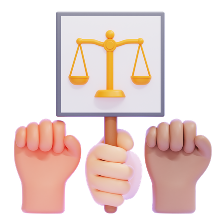 Social Justice  3D Icon