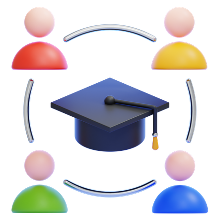Social Learning  3D Icon