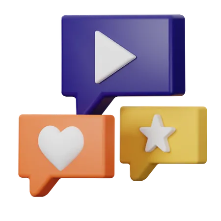 Social Media  3D Icon