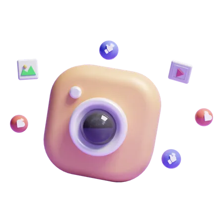 Social Media  3D Icon