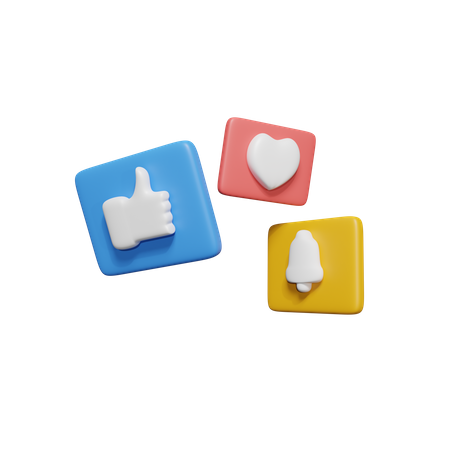 Social Media  3D Icon