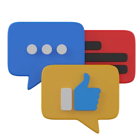 Social media  3D Icon