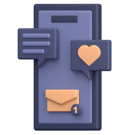 Social Media  3D Icon