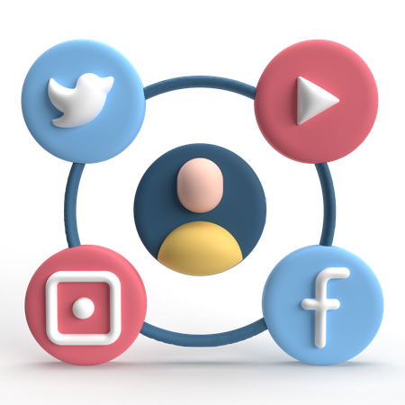 Social Media  3D Icon