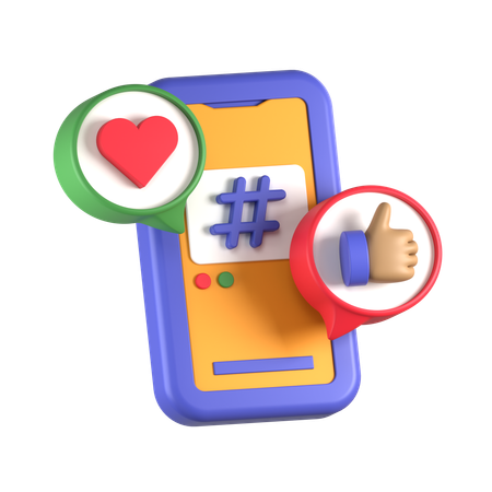 Social Media  3D Icon
