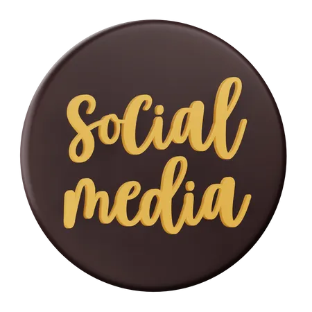 3 D Illustration Social Media Icon With Transparent Background 3D Icon