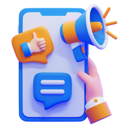 Social Media Ads  3D Icon