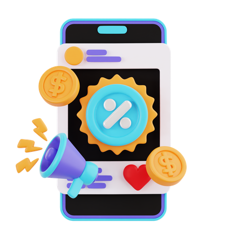 Social media ads  3D Icon