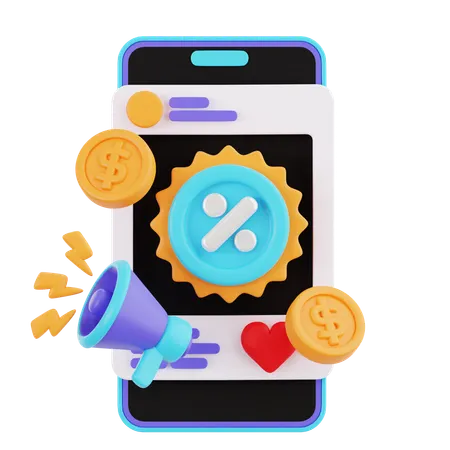 Social media ads  3D Icon