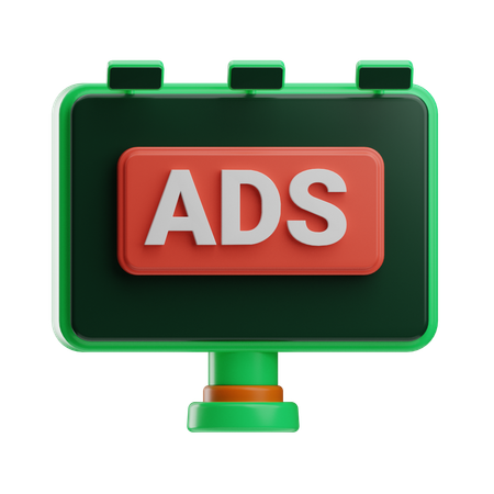 Social media advertisement  3D Icon