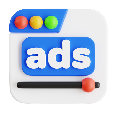 Social media advertisement  3D Icon