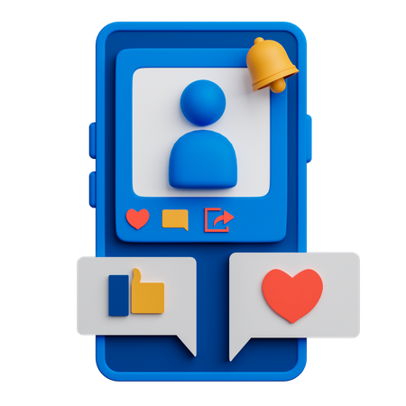 SOCIAL MEDIA ANWENDUNG  3D Icon