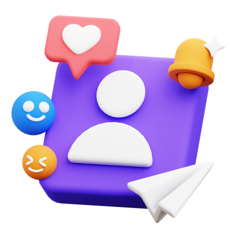 Social Media App  3D Icon