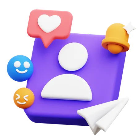 Social Media App  3D Icon