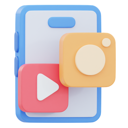 Social Media Apps  3D Icon