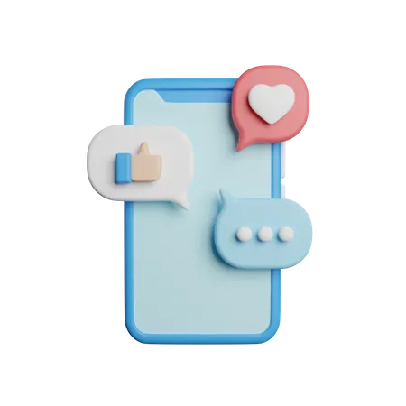 Social Media Apps 3D Icon