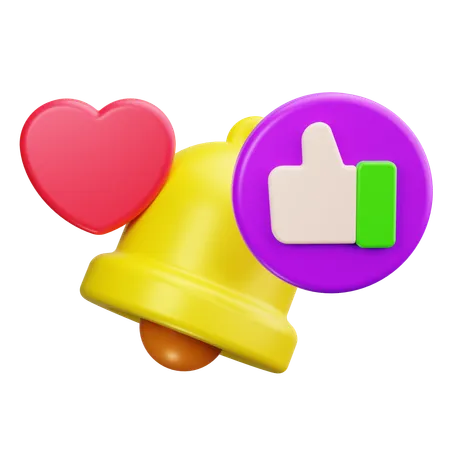 Social Media-Benachrichtigung  3D Icon