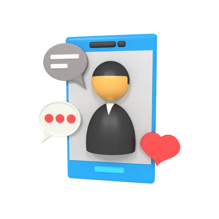 Social-Media-Nutzer  3D Icon