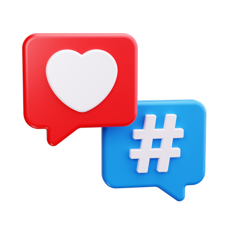 Social Media Chat  3D Icon