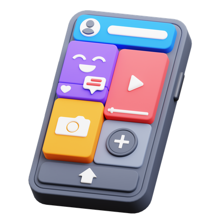 Social Media Feed  3D Icon