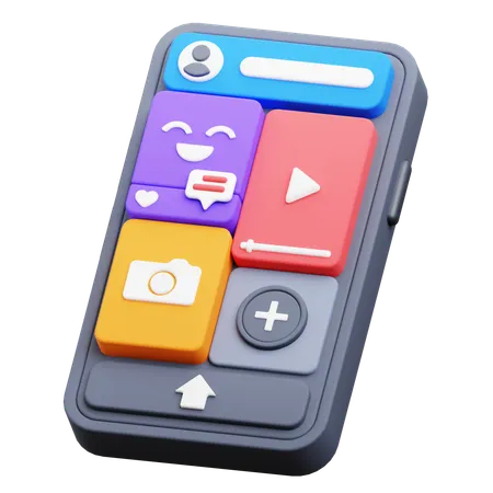 Social Media Feed  3D Icon