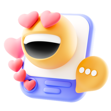 Social Media Frame  3D Icon