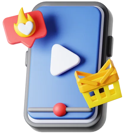 Social-Media-Handel  3D Icon