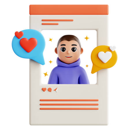 Social Media Influencer  3D Icon