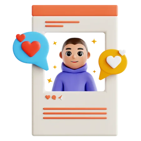 Social Media Influencer  3D Icon