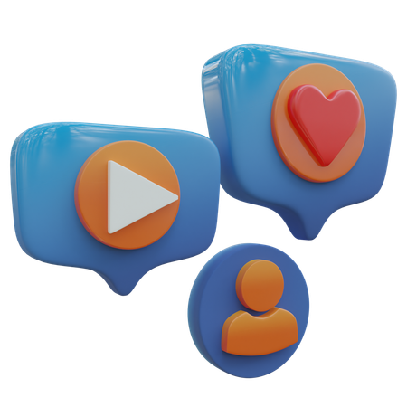 Social-Media-Liebe  3D Icon