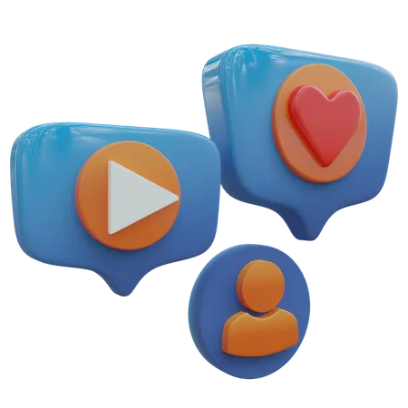 Social-Media-Liebe  3D Icon