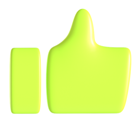 Social Media Like  3D Icon