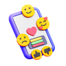 social media emoji 3d images