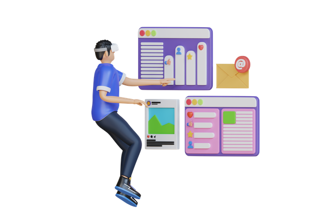 Social Media Manager  3D Icon