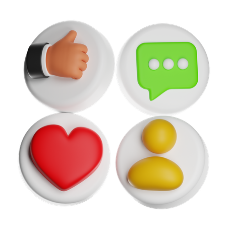 Social Media Marketing  3D Icon