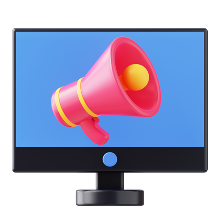 Social Media Marketing  3D Icon