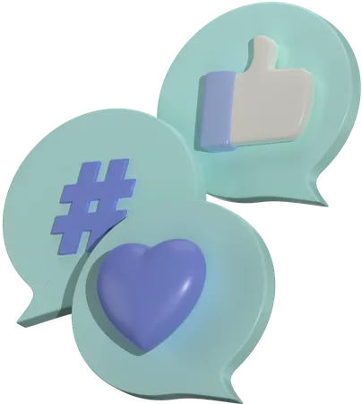 Social Media Marketing  3D Icon