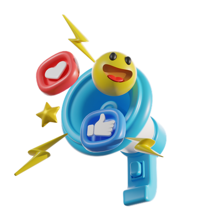 Social Media Marketing  3D Icon
