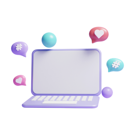 Social Media Marketing  3D Icon