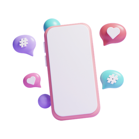 Social Media Marketing  3D Icon